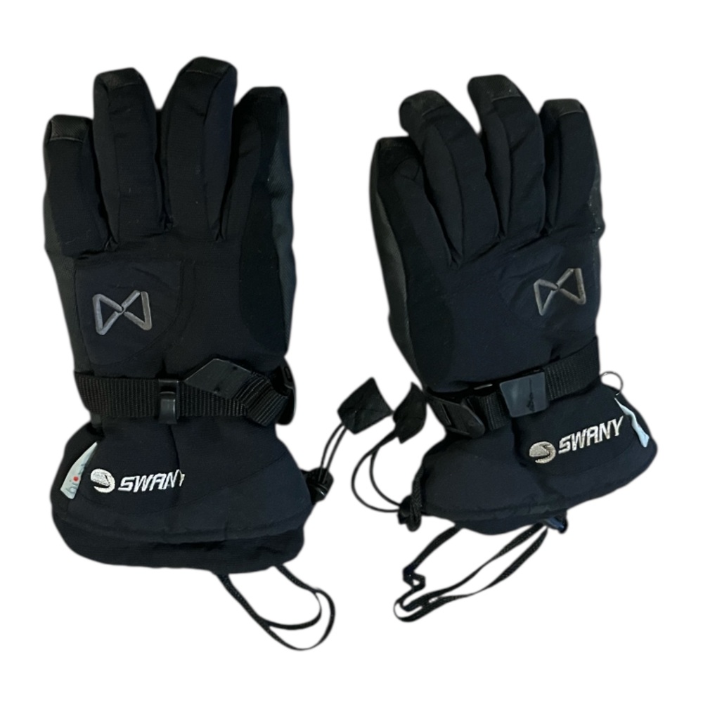 SWANY Bi Plex Women’s Winter Ski Snow Board Black Gloves Ladies Sz M